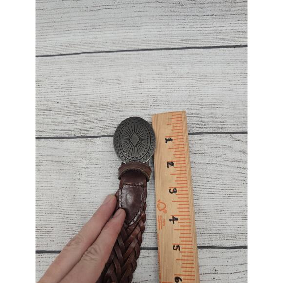 LL Bean Braided Belt Size 34. Model F755. Native Design Buckle - Picture 8 of 9